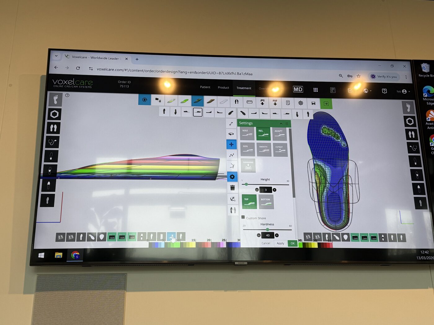 Designing the footbed